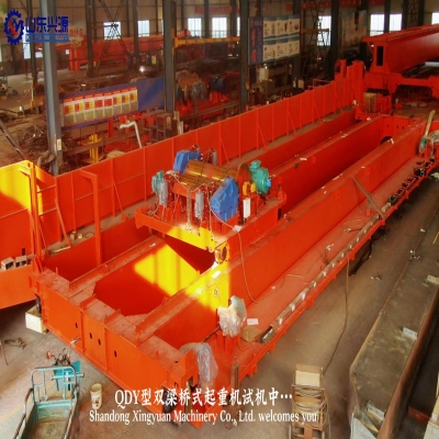 QDY雙梁橋式起重機(jī)試機(jī)！